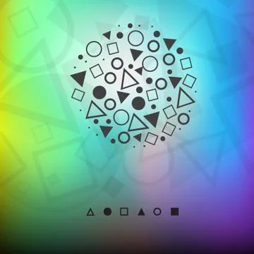 Modern background circle Stock Illustration