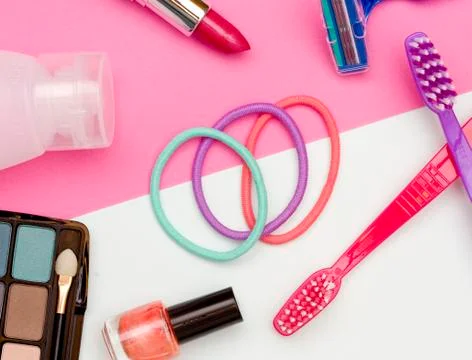Modern Background of Cosmetics Stock Photos