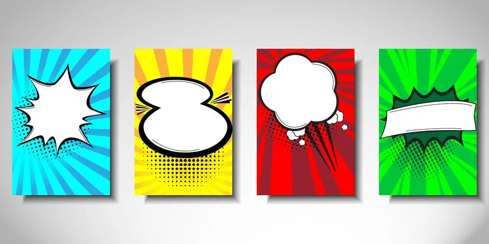 Modern background design. Comic book background. Vector illustration Ilustração Stock