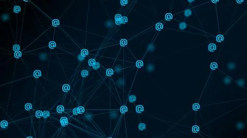 Modern background from dog signs connected by lines of blue to sphere with bl イラスト素材