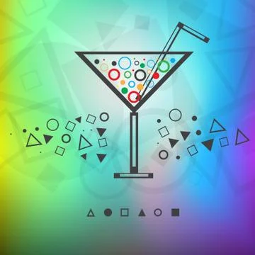 Modern background drink Stock Illustration