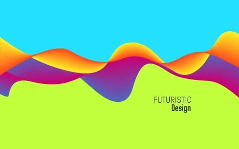 Modern background with dynamic effect. Bright design with trendy colors Stock Illustration