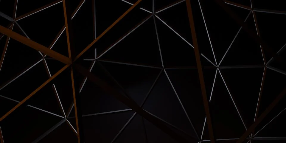 Modern background with geometric lines. Abstract 3D Render. Stock Illustration