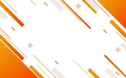 Modern background with .geometric style, orange gradation, memphis Stock Illustration
