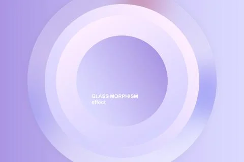 Modern background with glass morphism vector effect. Transparent glass card Stock Illustration