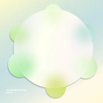 Modern background with glass morphism vector effect. Transparent glass card Stock Illustration