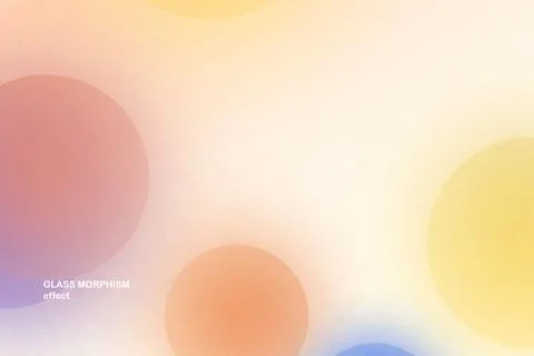 Modern background with glass morphism vector effect. Transparent glass card Stock Illustration