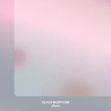 Modern background with glass morphism vector effect. Transparent glass card Stock Illustration