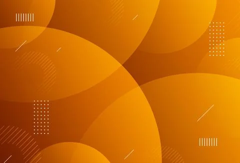 Modern background .light orange color gradation.memphis circle effect Stock Illustration
