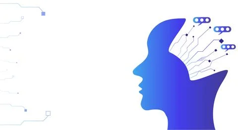 Modern background metaphor of artificial intelligence, modern technologies,.. Stock Illustration