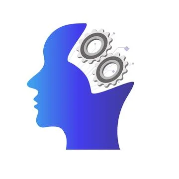 Modern background metaphor of artificial intelligence, modern technologies,.. Illustrazione stock