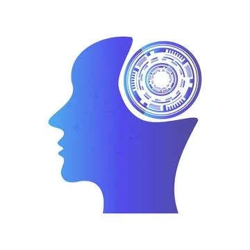 Modern background metaphor of artificial intelligence, modern technologies,.. Illustrazione stock