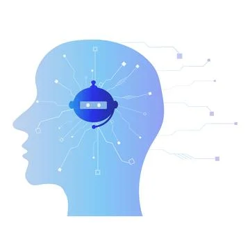 Modern background metaphor of artificial intelligence, modern technologies,.. Stock Illustration