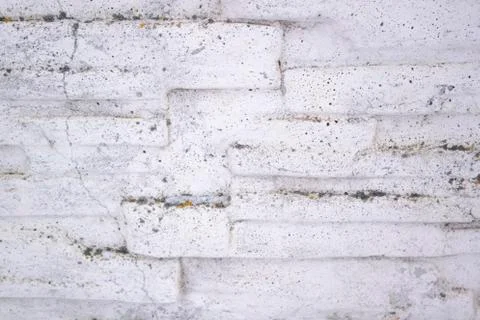 Modern Background of old white brick wall. Stock Photos