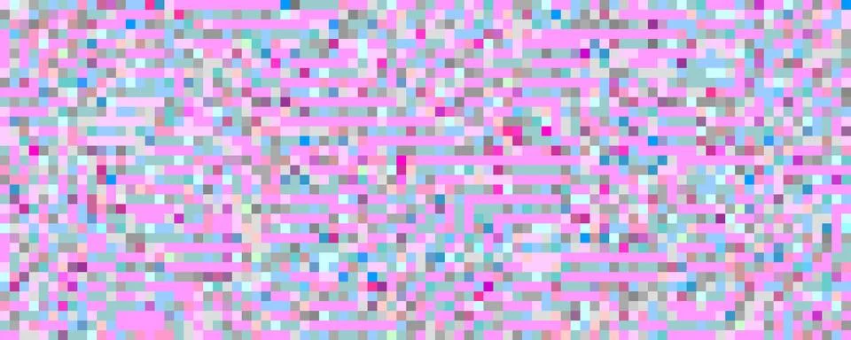 Modern background with pixels pattern. Digital colour noise style. Stock Illustration