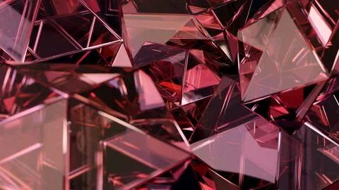 Modern background with a polygonal crystal form Stock Illustration