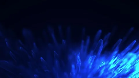 Modern background with polygonal crystal. Neural computing artificial intel.. Video stock 317447563