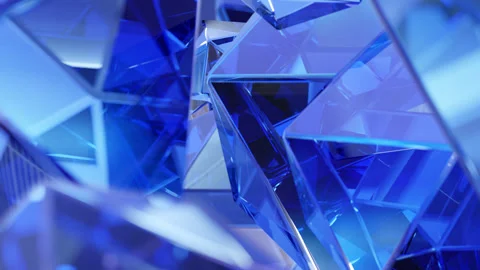 Modern background with polygonal crystals. Stock Footage 285877173