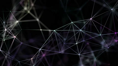 Modern background with polygonal structure. Technology and Connectivity Concept Stock Footage 114752151