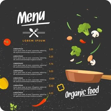 Modern background for restaurant menu Stock Illustration