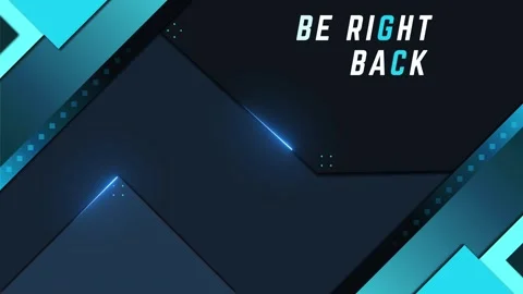 Modern background with a retro blue light theme for Overlays Stock Footage 267674604