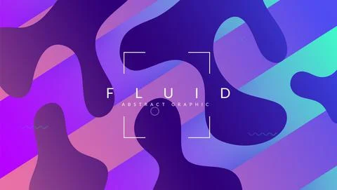 Modern Background. Spectrum Backdrop. Bright Page. Wave Landing Stock Illustration