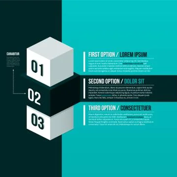 Modern background with three options. EPS10. Stock Illustration