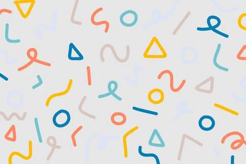 Modern background vector cute memphis, great design for any purposes. Abstract Stock Illustration