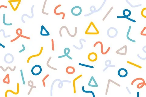 Modern background vector cute memphis, great design for any purposes. Abstract Stock Illustration