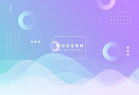Modern background.Purple and blue gradient. Geometric Effect .wave Stock Illustration