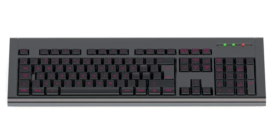 Modern backlit keyboard Stock Illustration