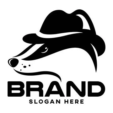 Modern badger logo. Vector illustration Stock Illustration