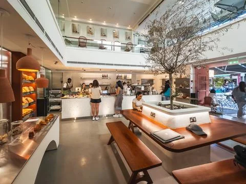 Modern Bakery Interior Stock Photos