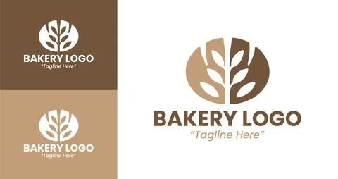 Modern Bakery Logo Stock Illustration