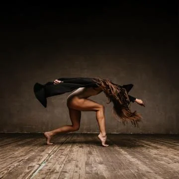 The modern ballet dancer dancing Stock-Fotos