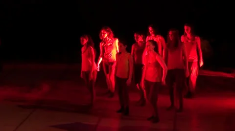Modern ballet girls performance Stock Footage 25552845