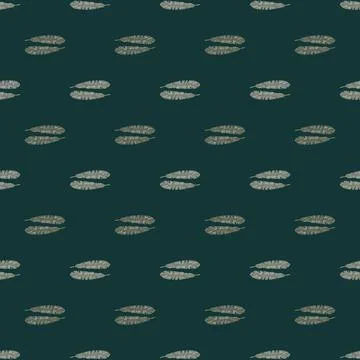 Modern Banana leaf seamless pattern with hand drawn tropical print. Fashionab Illustrazione stock