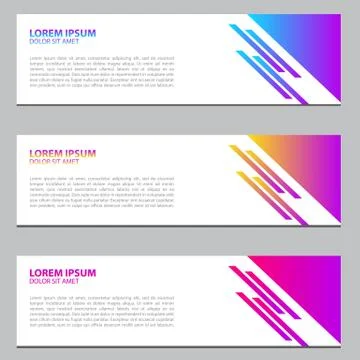 Modern Banner Background Vector Template Stock Illustration