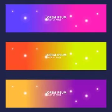 Modern Banner Background Vector Template Stock Illustration
