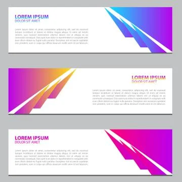 Modern Banner Background Vector Template Stock Illustration