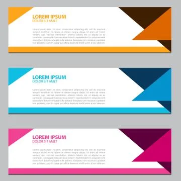 Modern Banner Background Vector Template Stock Illustration
