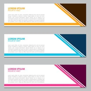 Modern Banner Background Vector Template Stock Illustration