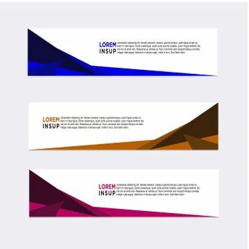 Modern banner design template Stock Illustration