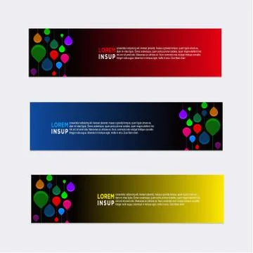 Modern banner design template Stock Illustration
