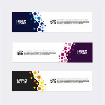 Modern banner design template Stock Illustration