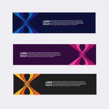 Modern banner design template Stock Illustration