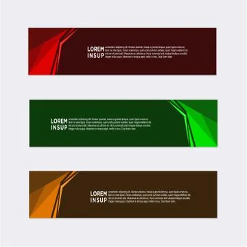 Modern banner design template Stock Illustration