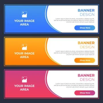 Modern Banner Designs Stock Illustration