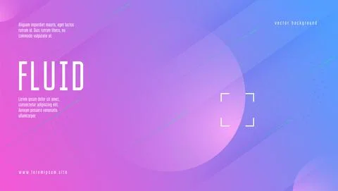 Modern Banner. Gradient Element. Digital Flyer. Flat Landing Pag Stock Illustration