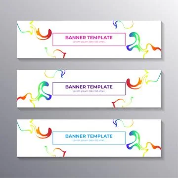 Modern banner template with abstract liquid gradient marble background, Corpo Illustrazione stock